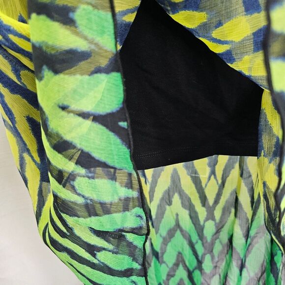 Fox Racing Green Sheer Desire High Low Skirt Size Small - Picture 12 of 14